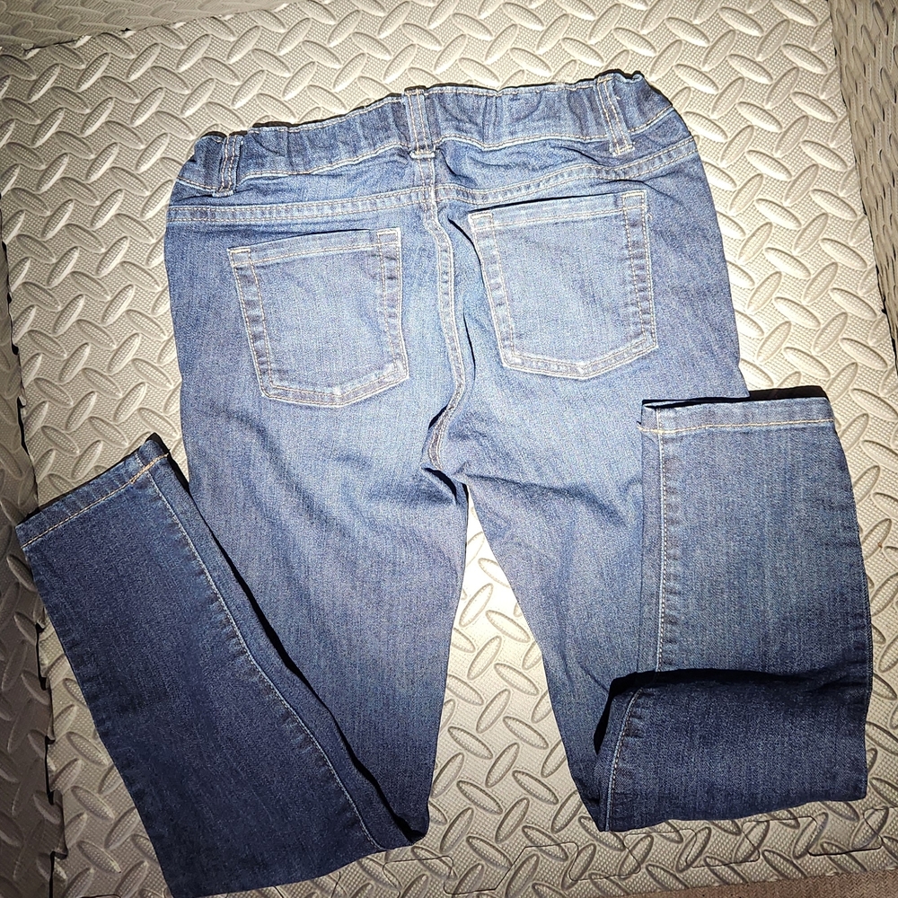 Girls Amazon Essential's Skinny Jeans in Blue 8 'plus' - Picture 3 of 3